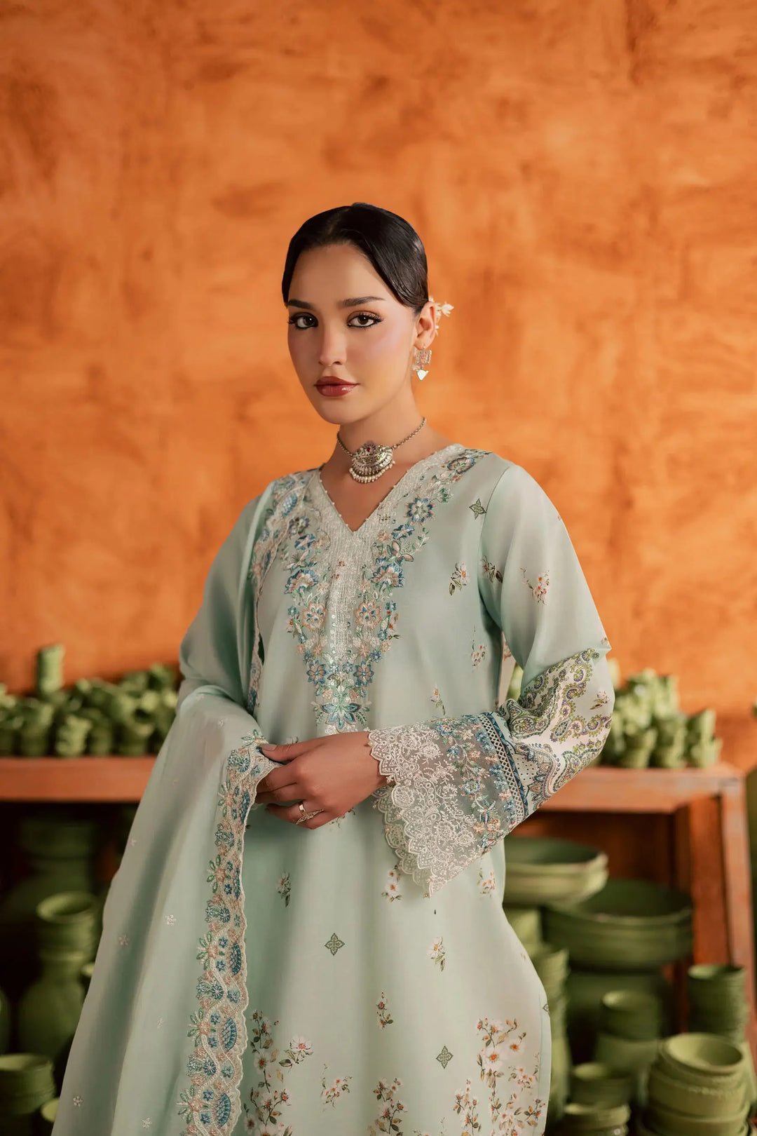 BATIK Printed LAWN Dress 3 PIECE | MINT CHIP-14 XS / MINT GREEN / LAWN BATIK Printed LAWN Dress 3 PIECE | MINT CHIP-14 XS / MINT GREEN / LAWN